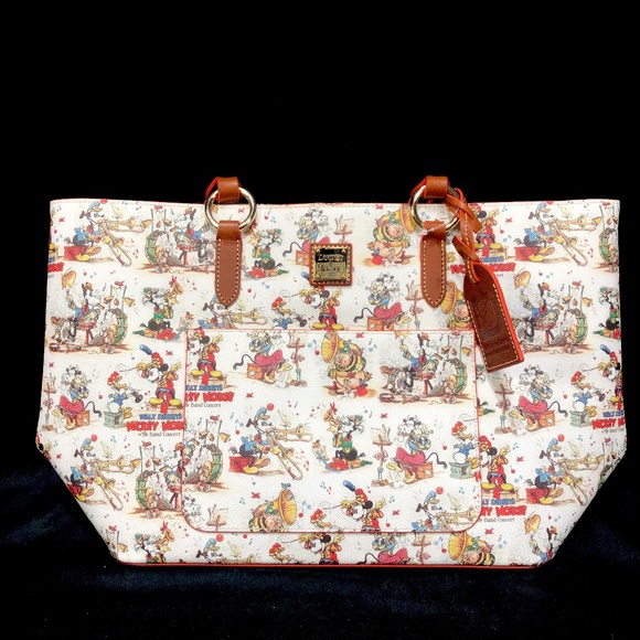 Dooney & Bourke Handbags - Disney World Passholder Dooney & Bourke Mickey Mouse The Band Concert Tote B NEW